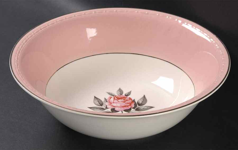 Norway Rose 8" Round Vegetable Bowl by Cunningham & Pickett-1