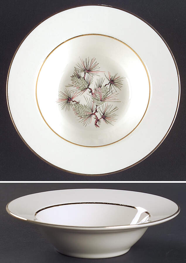 Princess Rim Fruit/Dessert (Sauce) Bowl by Cunningham & Pickett-1