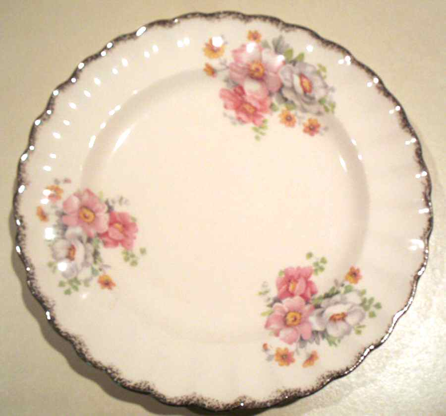 Purple Rose Luncheon Plate by Cunningham & Pickett-1