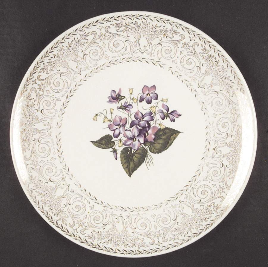 Springviolet Dinner Plate by Cunningham & Pickett-1