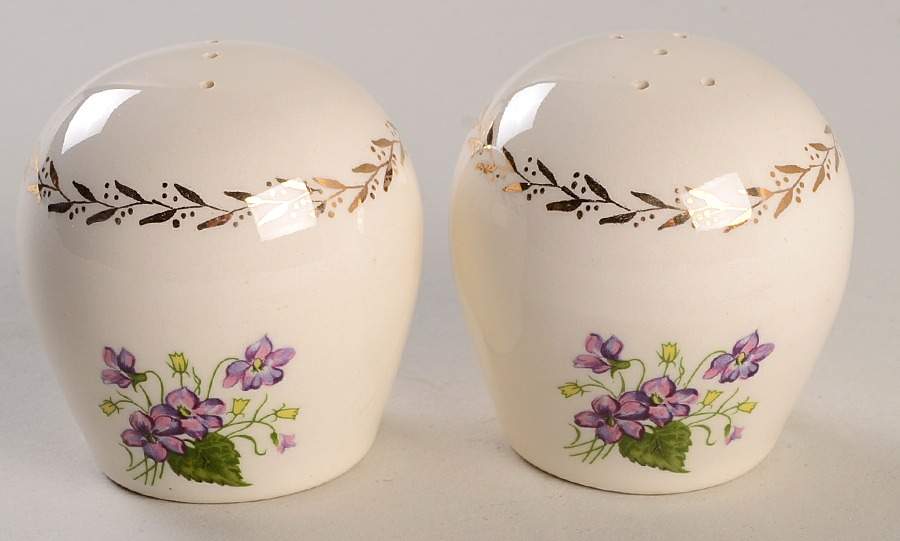 Springviolet Salt & Pepper Set by Cunningham & Pickett-1
