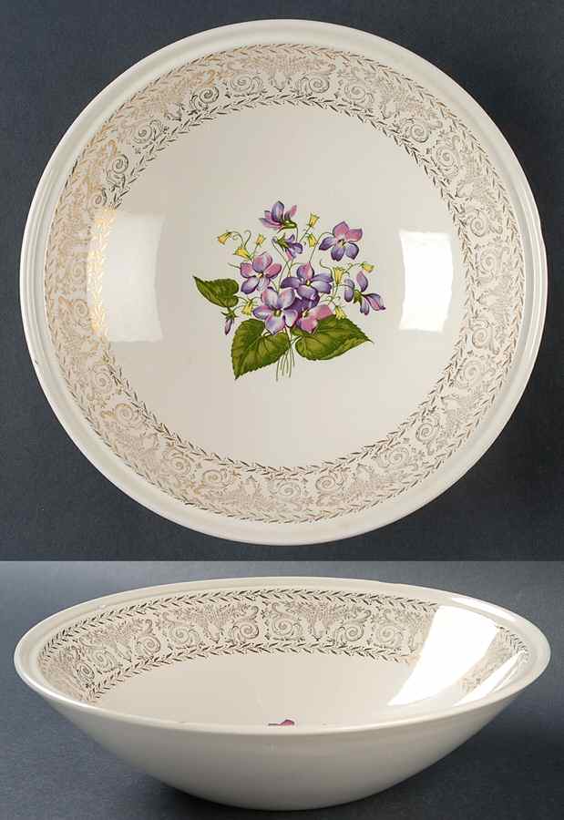 Springviolet Round Vegetable No Lid by Cunningham & Pickett-1