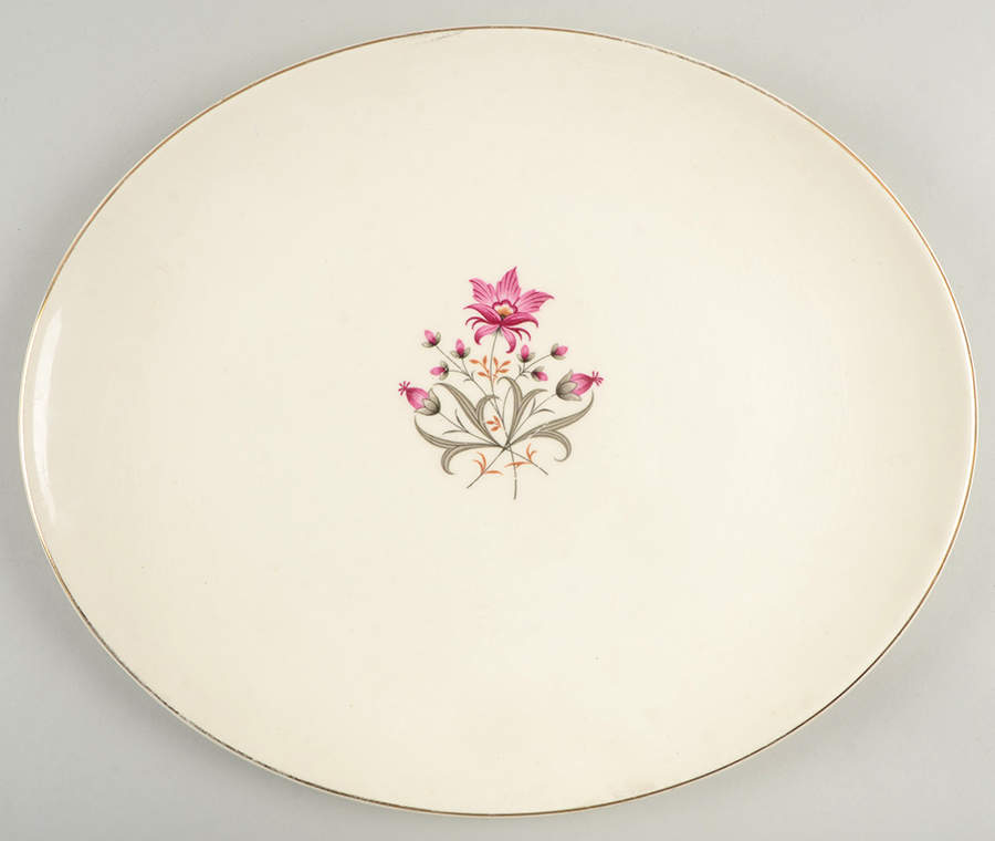 Stardust 14" Oval Serving Platter by Cunningham & Pickett-1