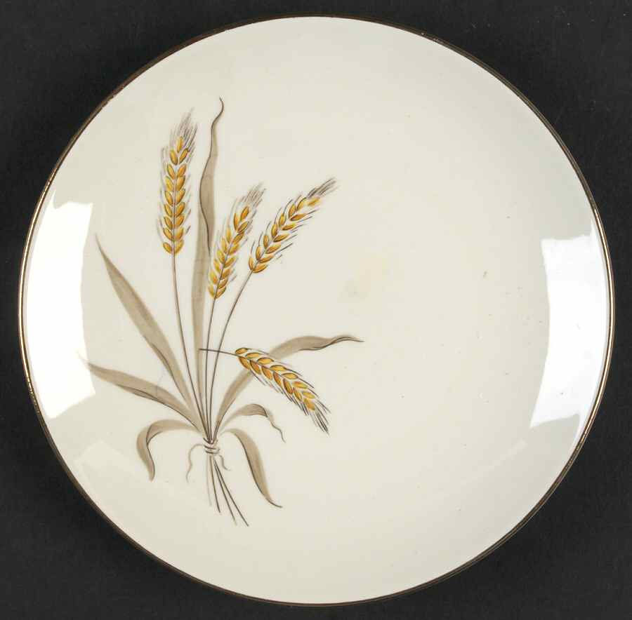 Wheat Spray Bread & Butter Plate by Cunningham & Pickett-1