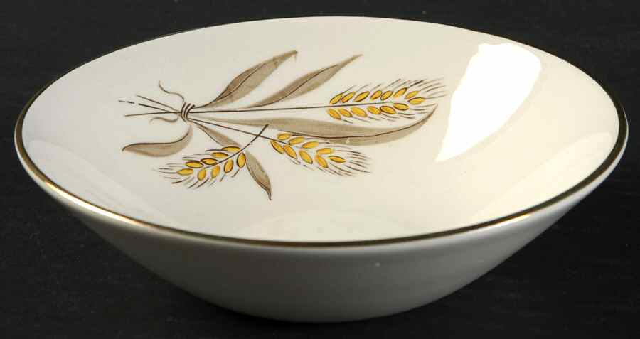Wheat Spray Fruit/Dessert (Sauce) Bowl by Cunningham & Pickett-1