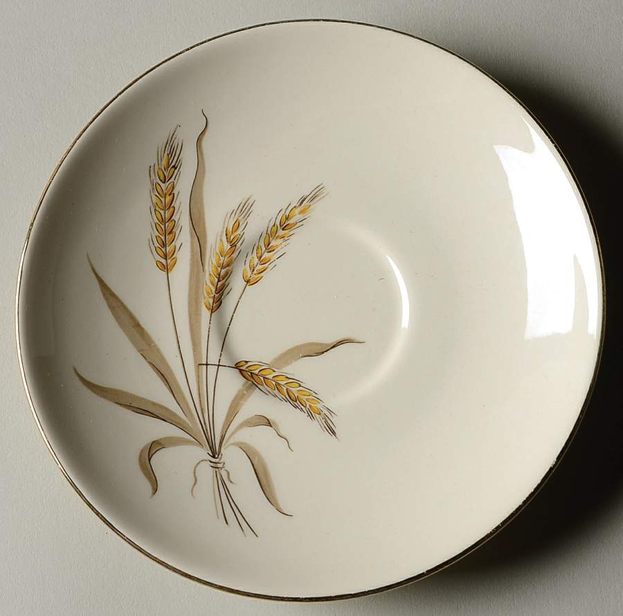 Wheat Spray Saucer by Cunningham & Pickett-1