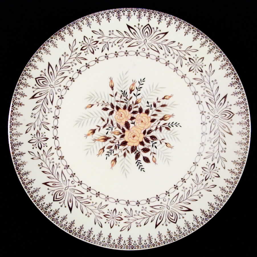 Yellow Rose Dinner Plate by Cunningham & Pickett-1