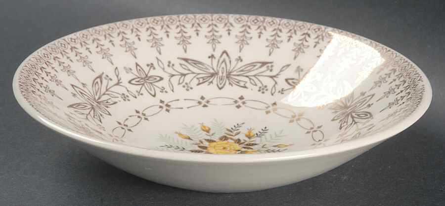 Yellow Rose Fruit/Dessert (Sauce) Bowl by Cunningham & Pickett-1