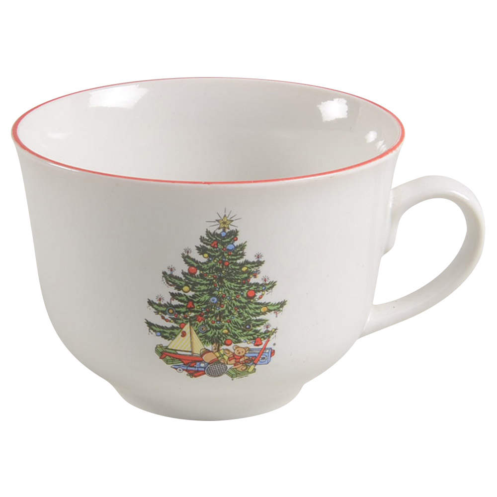 American Christmas Tree (White) Flat Cup by Cuthbertson-1