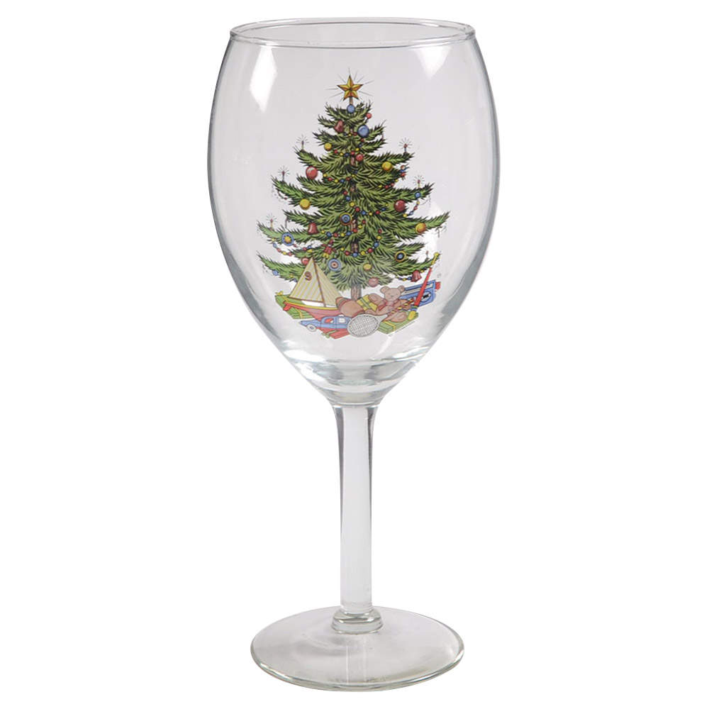 American Christmas Tree (White) 16 Oz Glassware Wine Grande by Cuthbertson-1