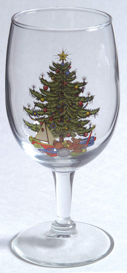 American Christmas Tree (White) 8 Oz Glassware Wine by Cuthbertson-1