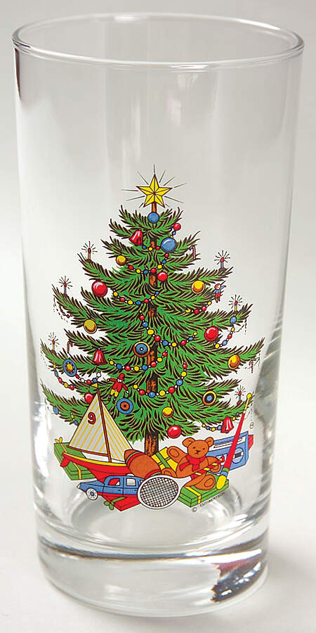 American Christmas Tree (White) 12 Oz Glassware Tumbler by Cuthbertson-1