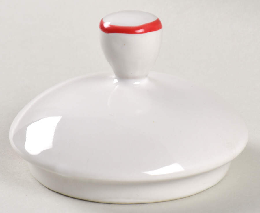 American Christmas Tree (White) Lid for Sugar Bowl by Cuthbertson-1