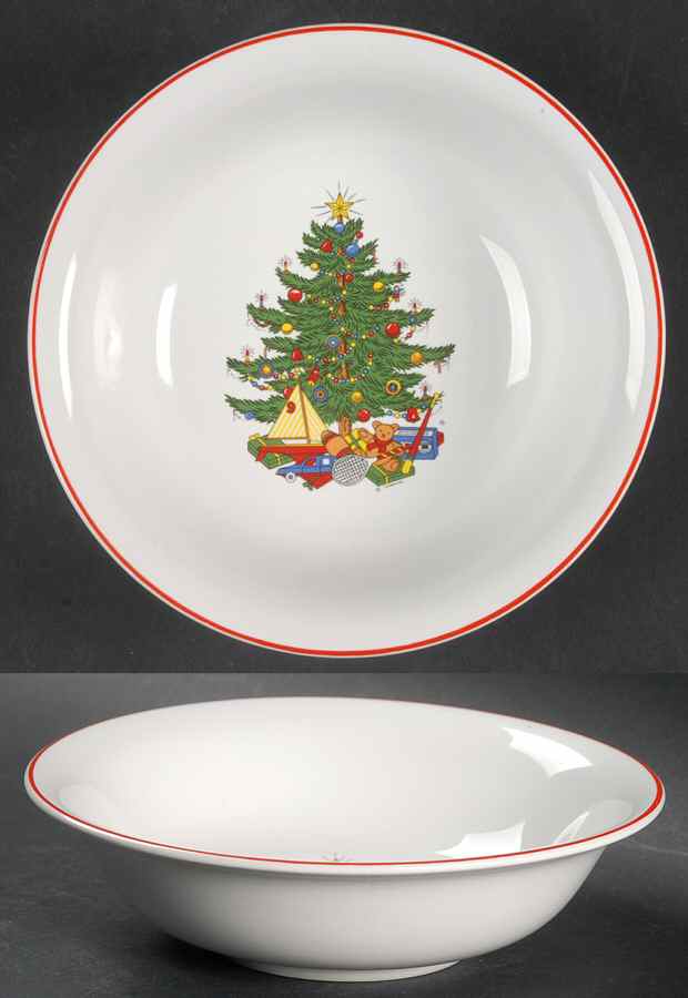 American Christmas Tree (White) Coupe Cereal Bowl by Cuthbertson-1