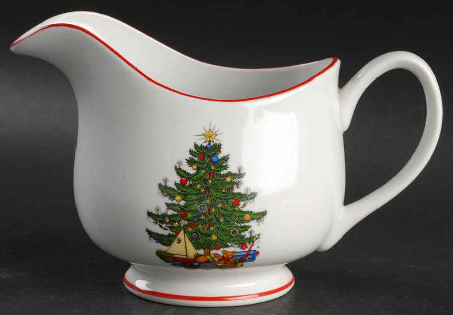 American Christmas Tree (White) Gravy Boat by Cuthbertson-1