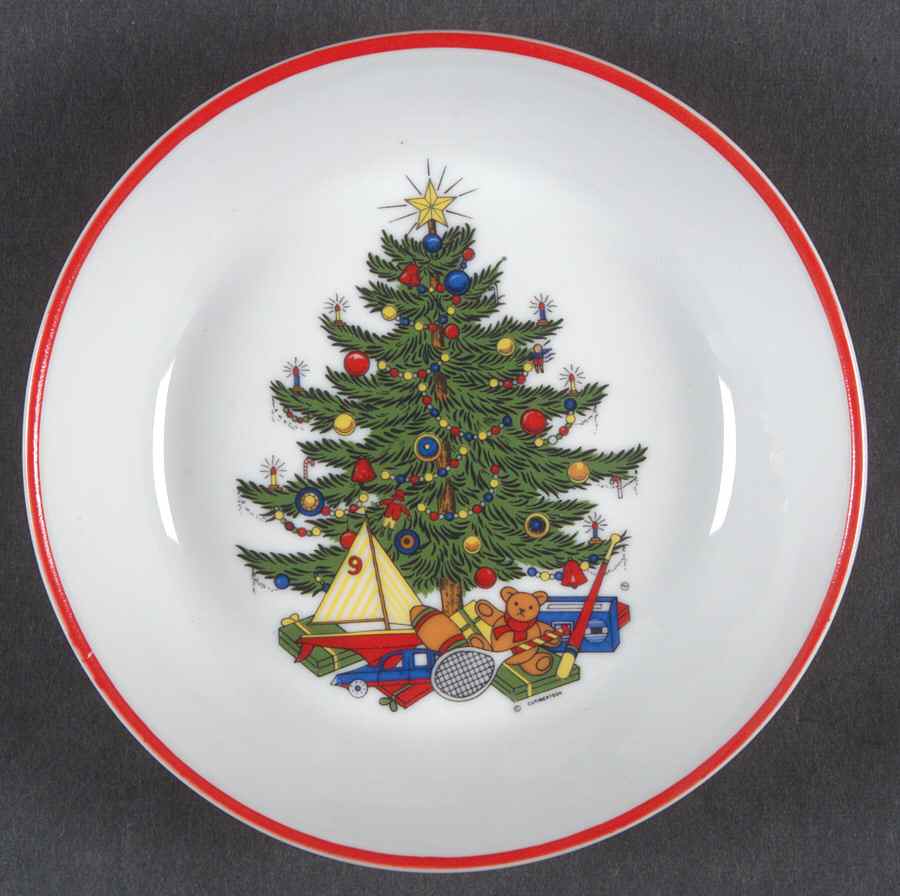 American Christmas Tree (White) Nut Dish by Cuthbertson-1