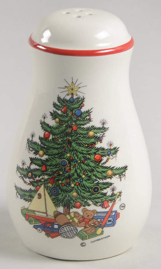 American Christmas Tree (Cream, Coupe) Pepper Shaker by Cuthbertson-1