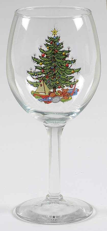 American Christmas Tree (White) 10 Oz Glassware Wine Goblet by Cuthbertson-1