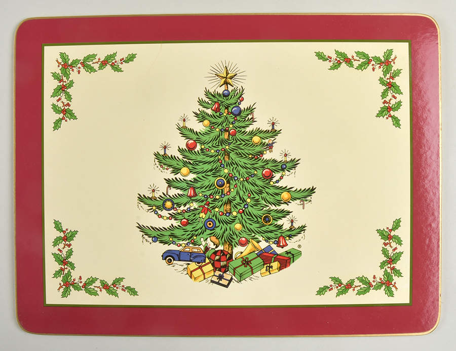 Christmas Tree (Narrow Green Band) Corkboard Placemat by Cuthbertson