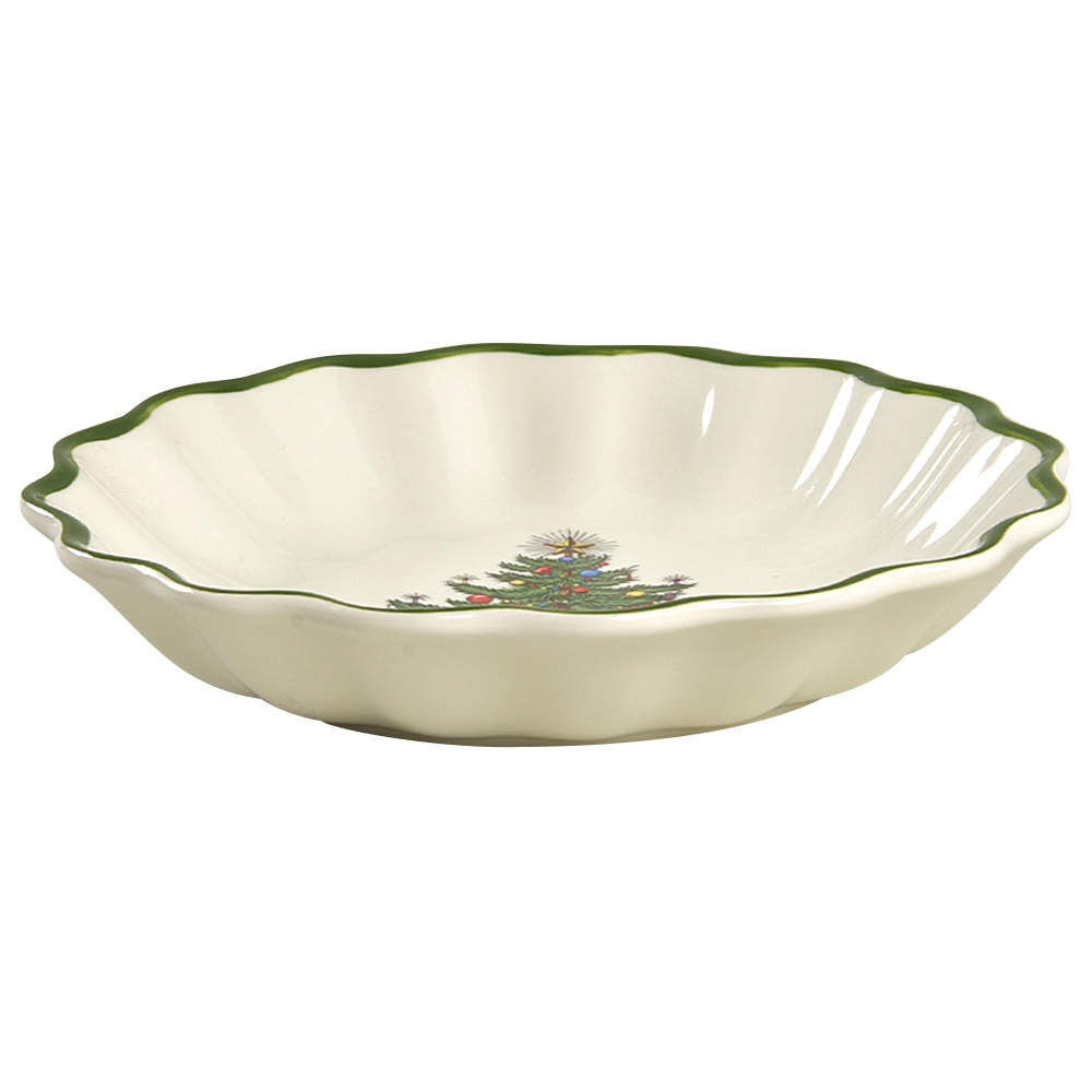 Christmas Tree (Narrow Green Band) Nut Dish by Cuthbertson-1