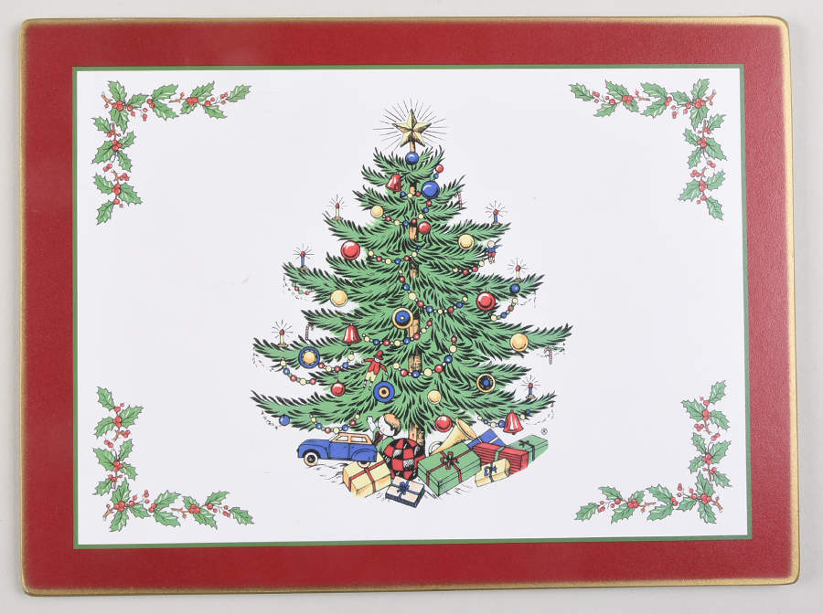 Christmas Tree (Narrow Green Band) Corkboard Placemat by Cuthbertson-1