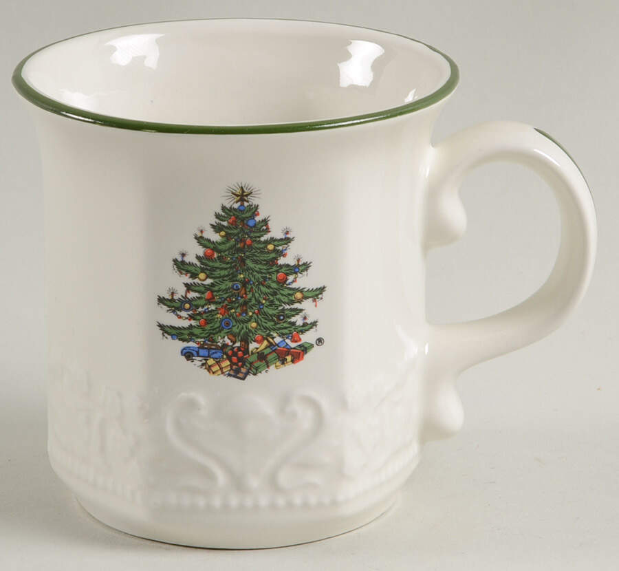 Christmas Tree (Narrow Green Band) Mug by Cuthbertson-1