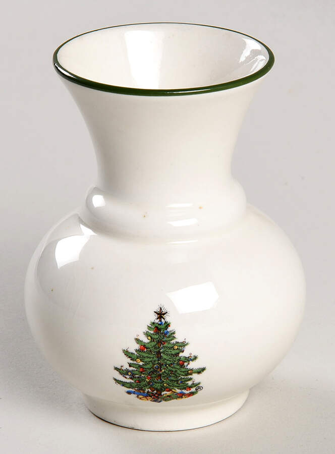 Christmas Tree (Narrow Green Band) 3" Bud Vase by Cuthbertson-1