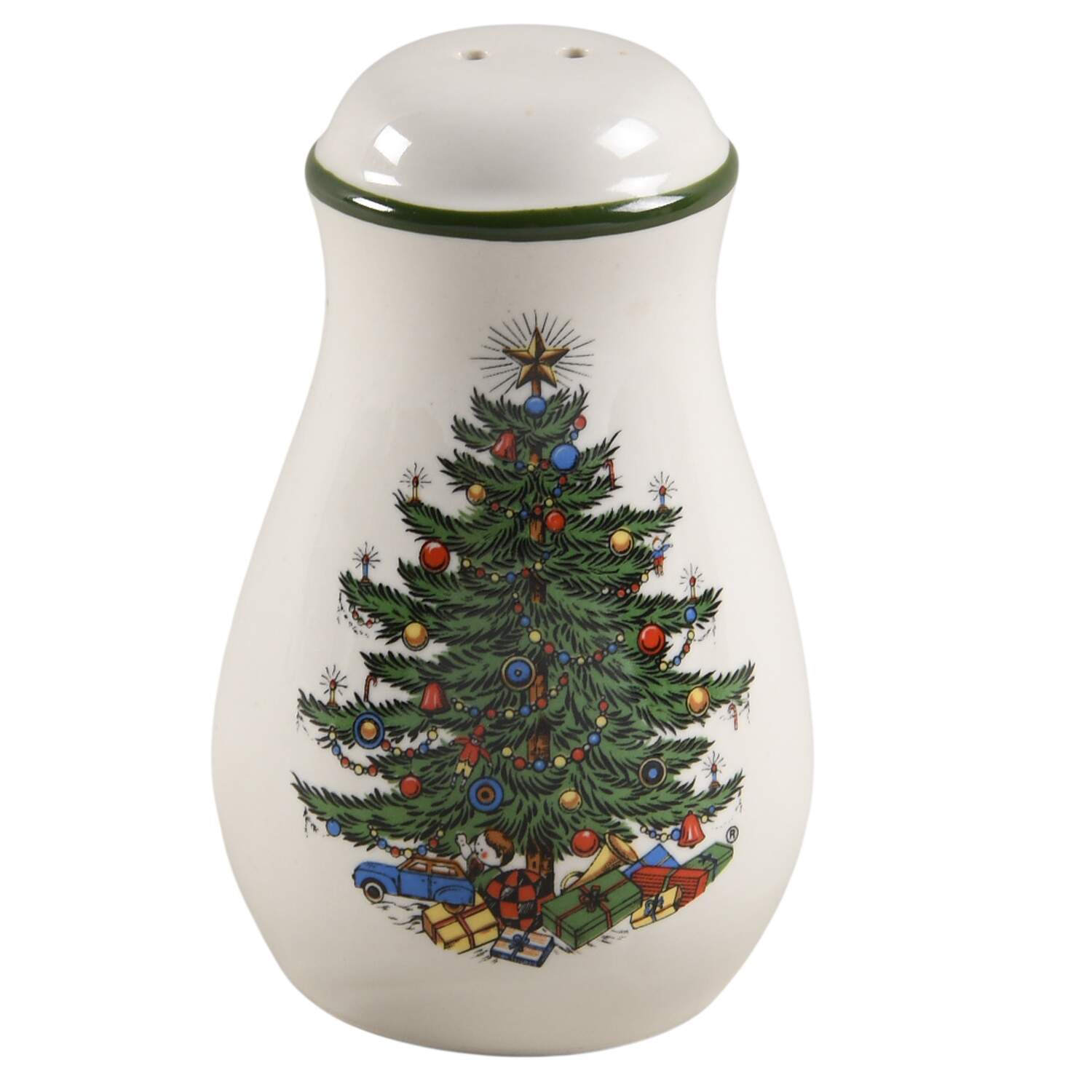 Christmas Tree (Narrow Green Band) Salt Shaker by Cuthbertson-1