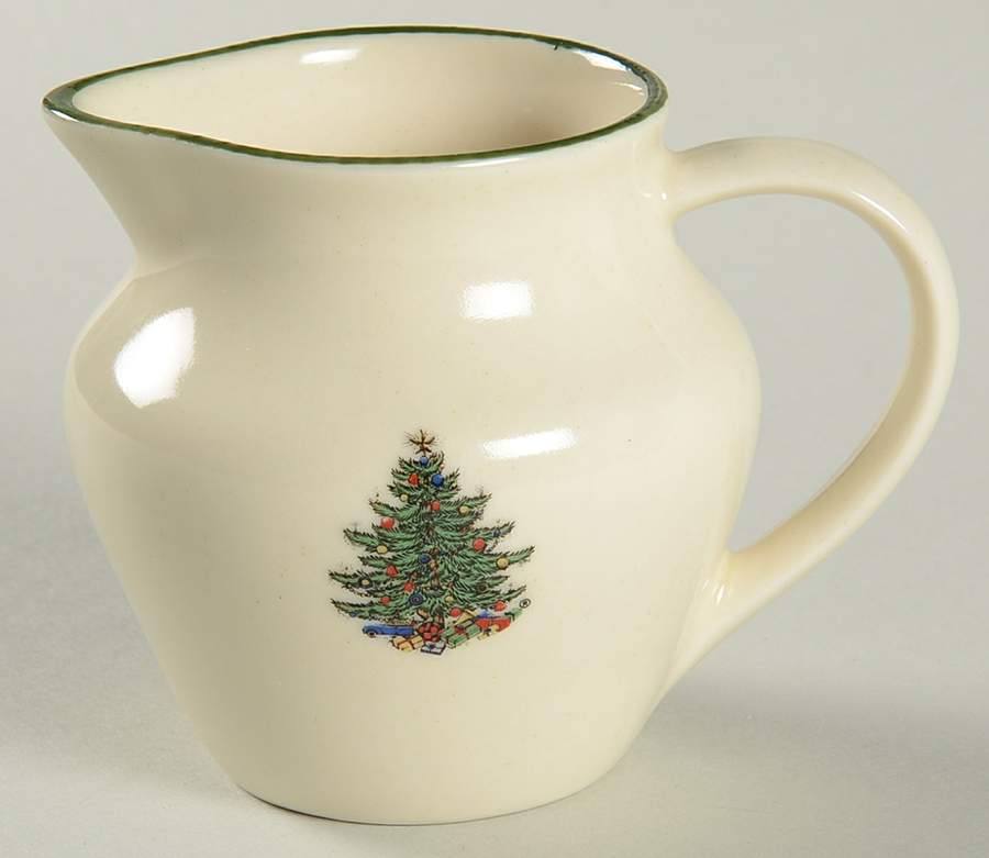 Christmas Tree (Narrow Green Band) Mini Creamer by Cuthbertson-1