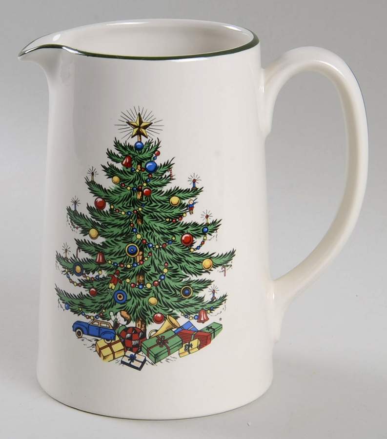 Christmas Tree (Narrow Green Band) Tankard Pitcher by Cuthbertson-1