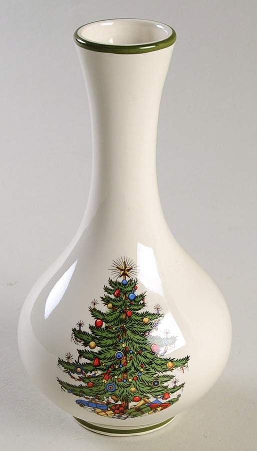 Christmas Tree (Narrow Green Band) 6" Vase by Cuthbertson-1