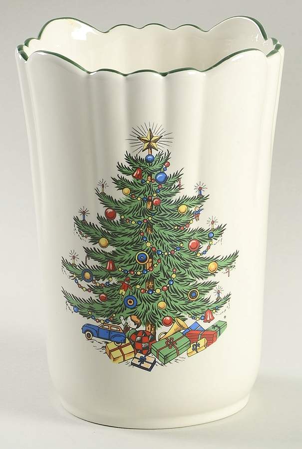 Christmas Tree (Narrow Green Band) Vase by Cuthbertson-1