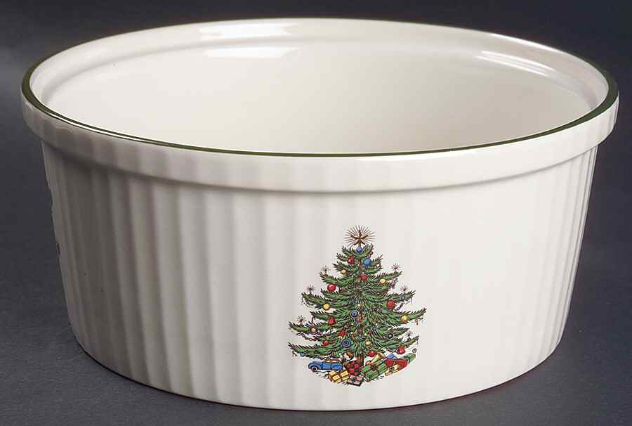 Christmas Tree (Narrow Green Band) 8" Souffle by Cuthbertson-1
