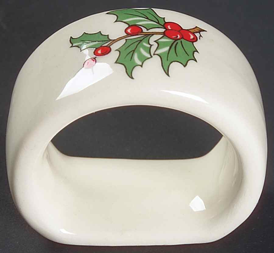 Christmas Tree (Narrow Green Band) Napkin Ring by Cuthbertson-1