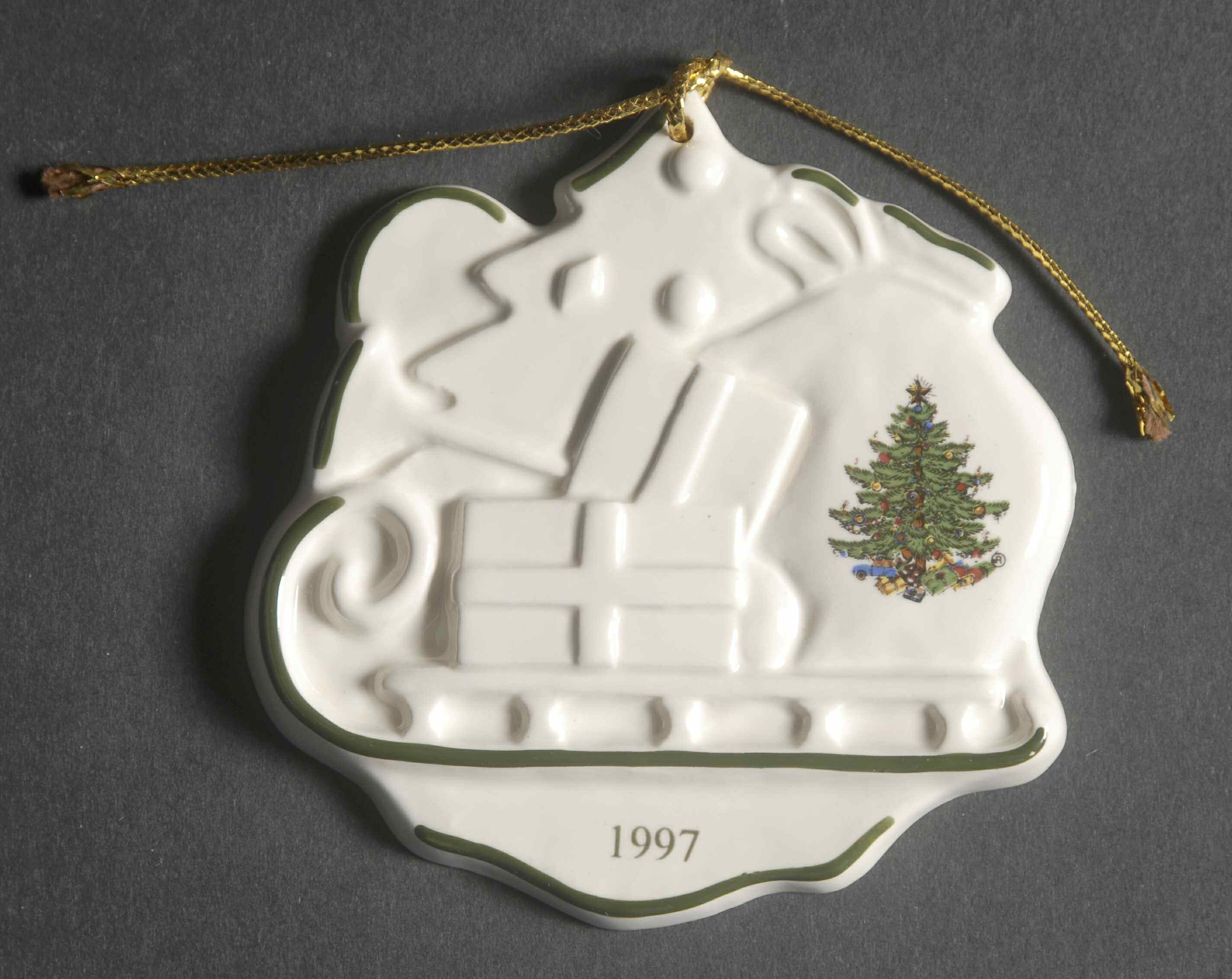 Christmas Tree (Narrow Green Band) Ornament by Cuthbertson-1