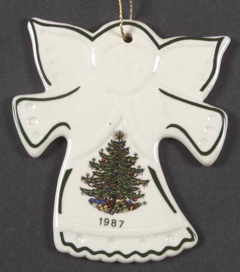 Christmas Tree (Narrow Green Band) Angel Ornament by Cuthbertson-1