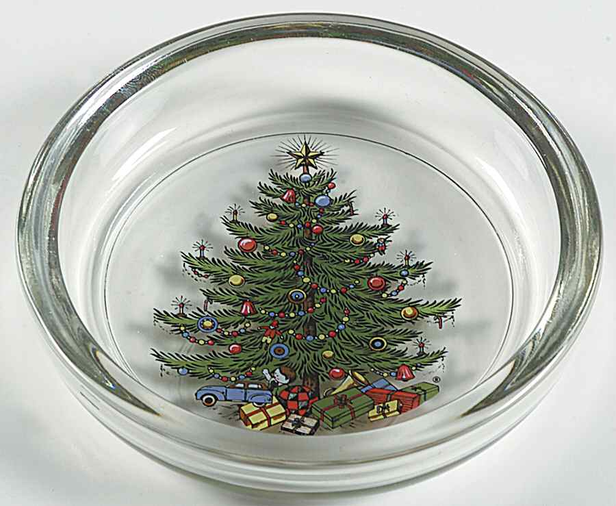 Christmas Tree (Narrow Green Band) Glassware Coaster by Cuthbertson-1