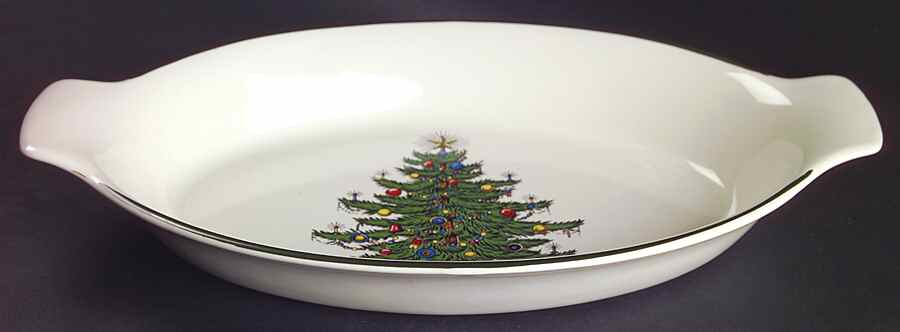 Christmas Tree (Narrow Green Band) 12" Augratin by Cuthbertson-1