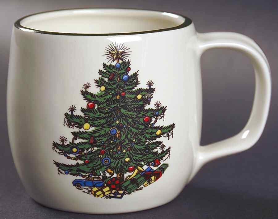 Christmas Tree (Narrow Green Band) Child's Mug by Cuthbertson-1