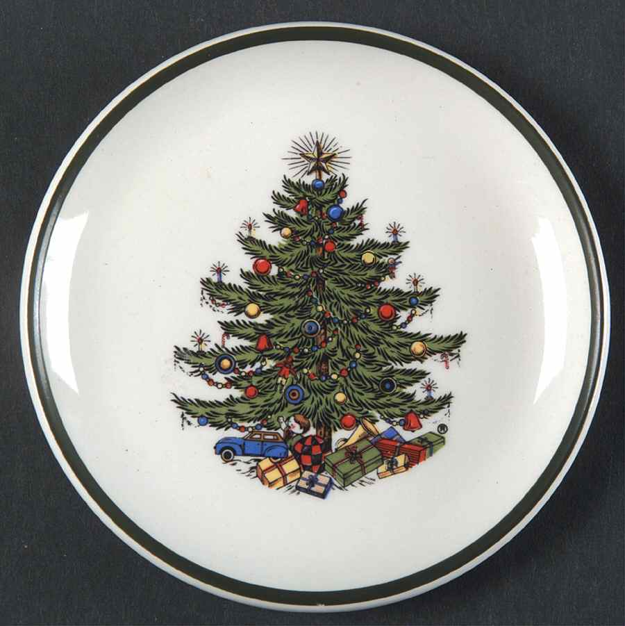 Christmas Tree (Narrow Green Band) Coaster by Cuthbertson-1