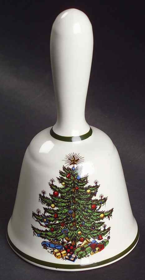 Christmas Tree (Narrow Green Band) Bell by Cuthbertson-1