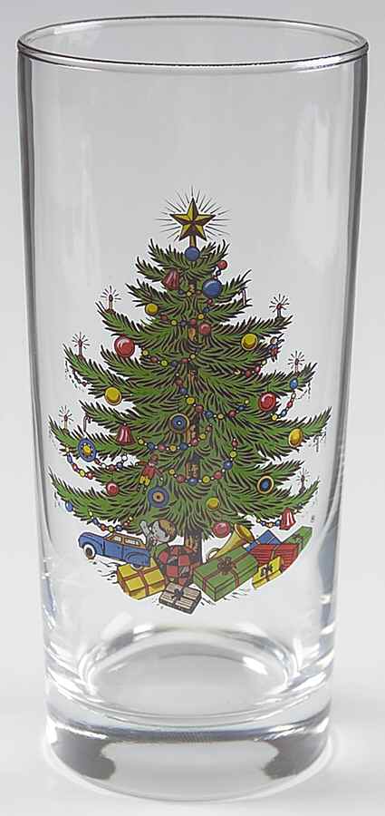 Christmas Tree (Narrow Green Band) 14 Oz Glassware Cooler by Cuthbertson-1