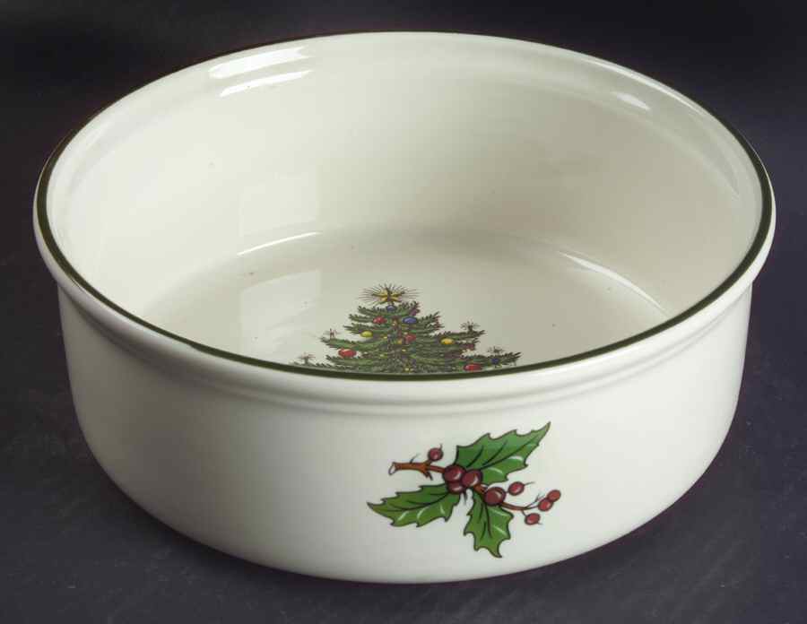 Christmas Tree (Narrow Green Band) Large All Purpose Bowl by Cuthbertson-1