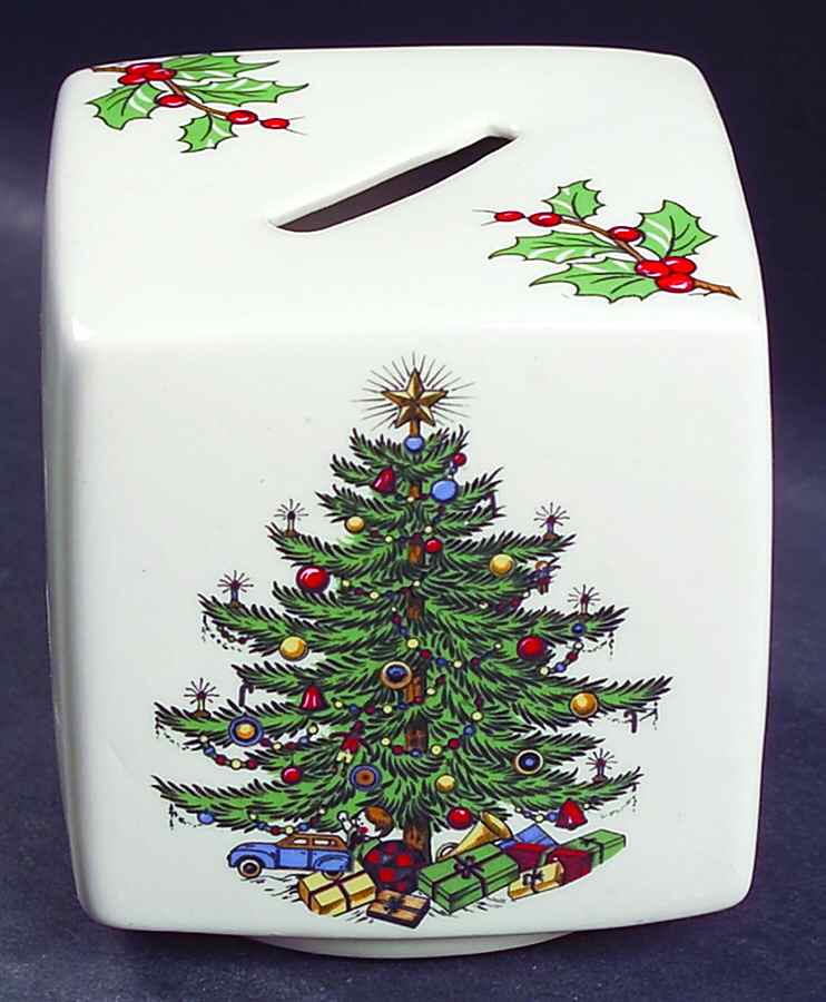 Christmas Tree (Narrow Green Band) Bank by Cuthbertson-1