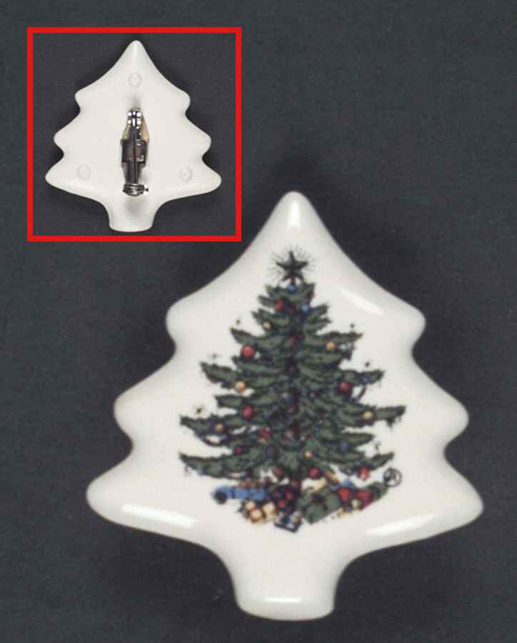 Christmas Tree (Narrow Green Band) Lapel Pin by Cuthbertson-1