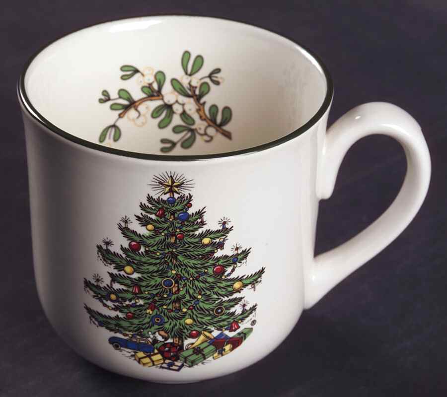 Christmas Tree (Narrow Green Band) Mug by Cuthbertson-1