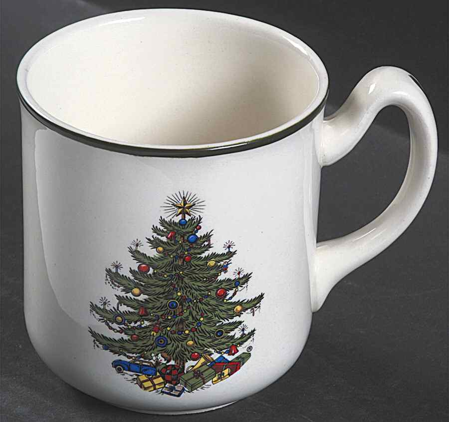 Christmas Tree (Narrow Green Band) Mug by Cuthbertson-1