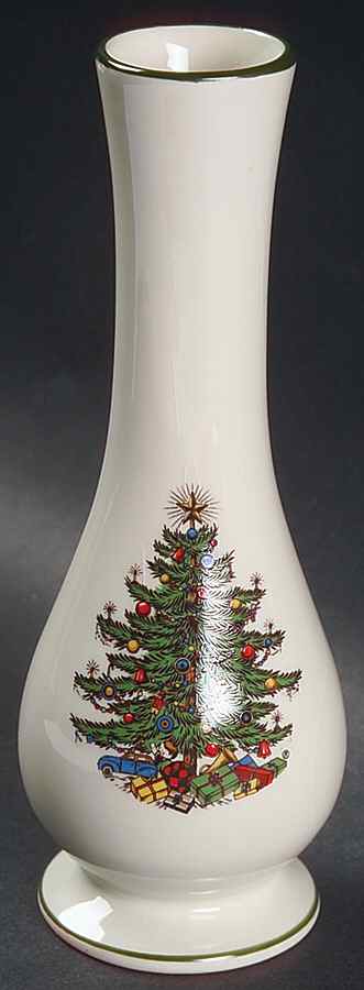 Christmas Tree (Narrow Green Band) 6" Vase by Cuthbertson-1