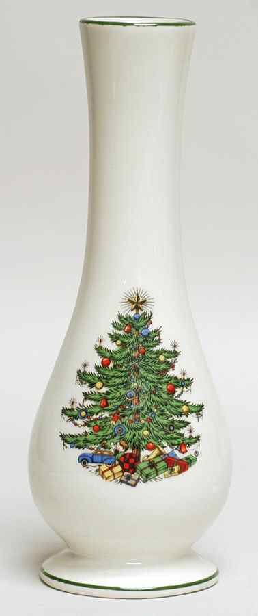 Christmas Tree (Narrow Green Band) 6" Vase by Cuthbertson-1
