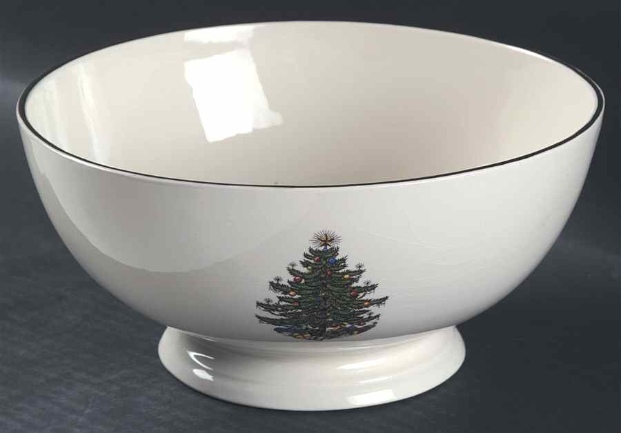 Christmas Tree (Narrow Green Band) Large Revere Bowl by Cuthbertson-1
